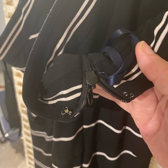 Tommy Hilfiger Black and White Striped Dress Size 12 - Picture 10 of 14